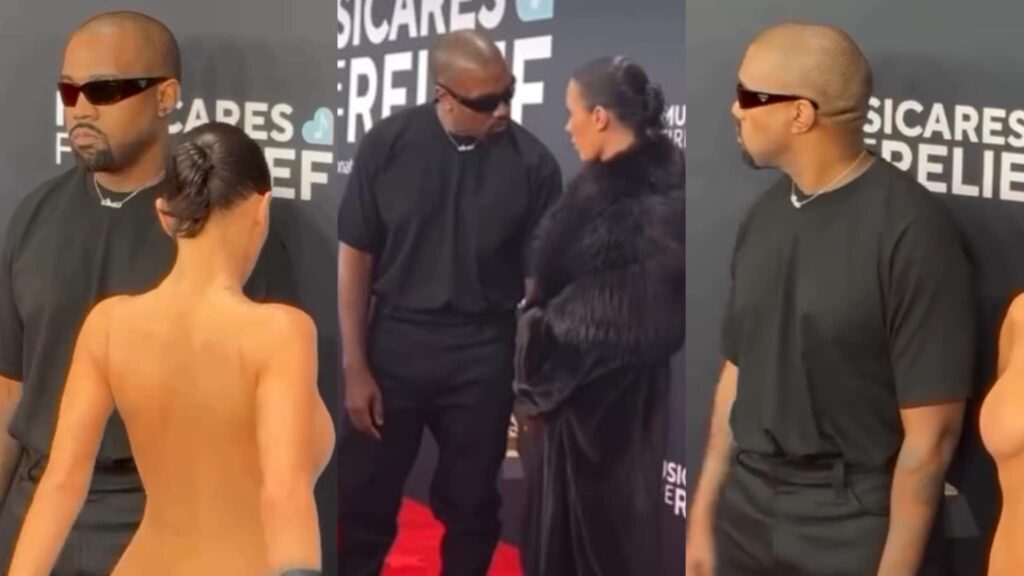 Kanye West returns to Instagram only to attack woman who called him out for Bianca Censori’s ‘naked’ Grammys outfit