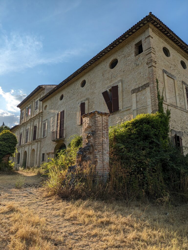 Abandoned mansion Villa Ponam, Bonorva, Sardinia.