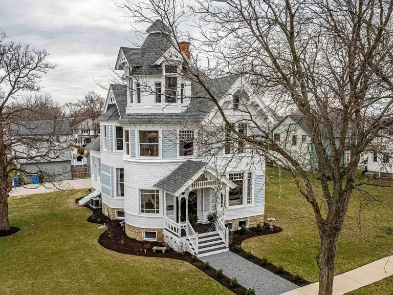 Check out those fireplaces! C. 1883 Victorian in Wisconsin. $399,000.