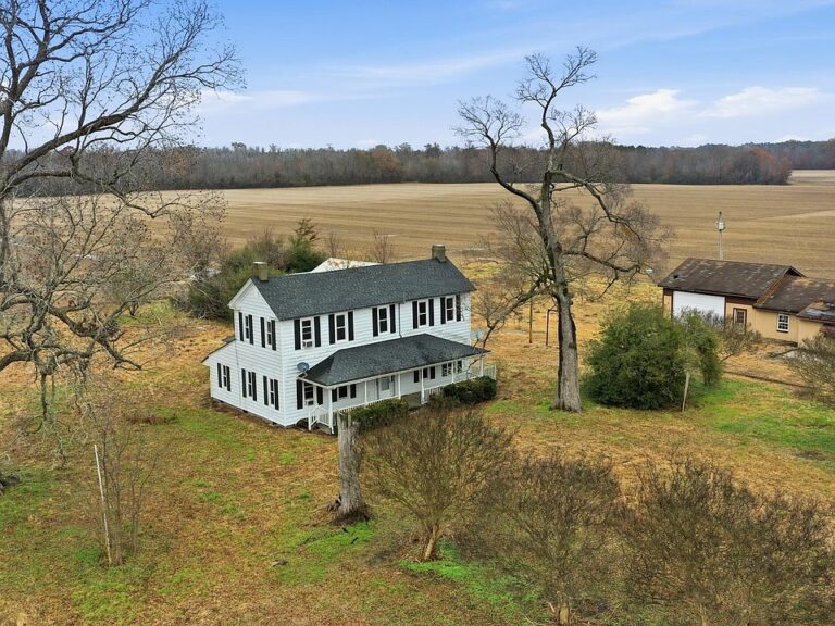Incredible woodwork! Historic charm on over 13 acres in NC. $595,000.