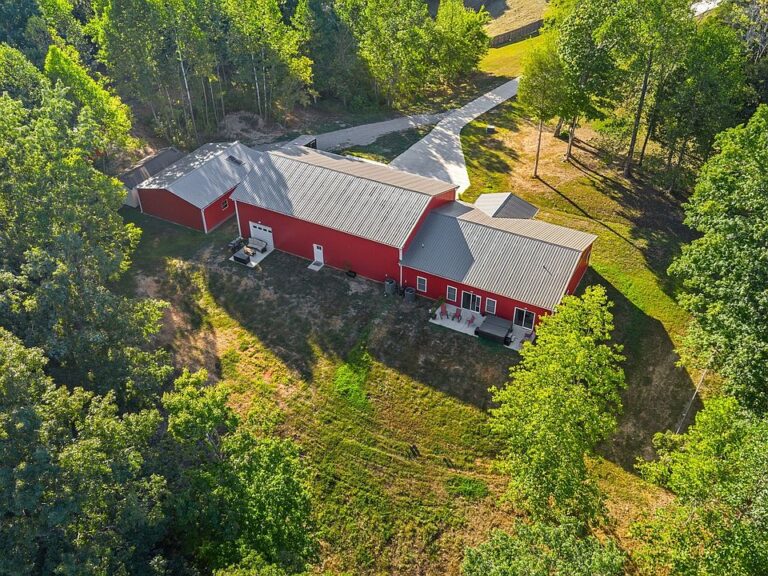 Beautiful modern details! C. 2024 on 41 rolling acres. $998,500.