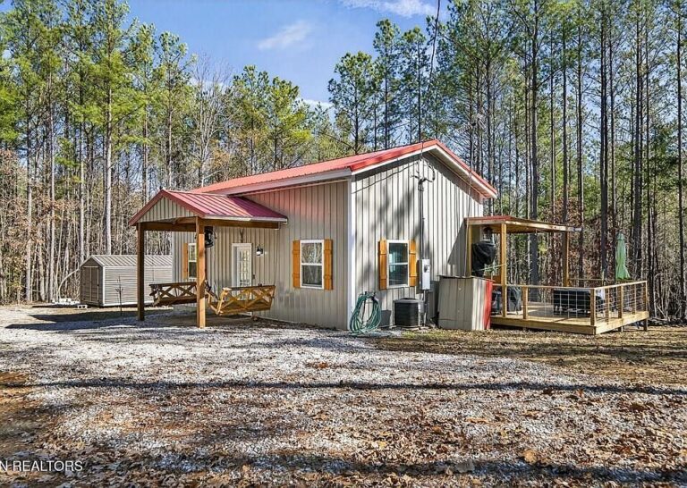 Beautiful creek and 18 acres! New cabin in Tennessee. $399,000.