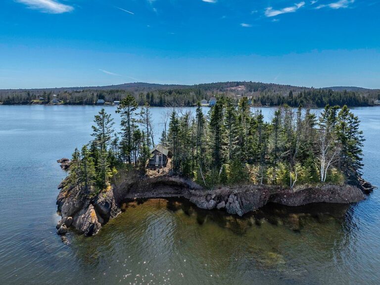 Your own private beach! Rustic updated cabin on Little Doucet Island. $259,000.