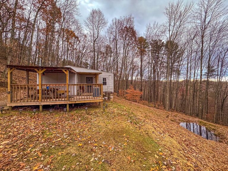 Check out the porch! Charming cabin on 14 rolling acres in WV. $89,900.