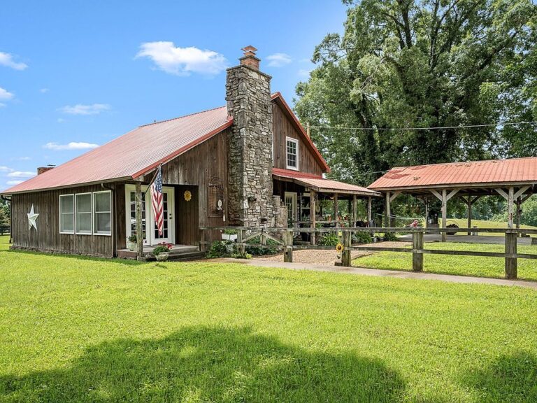Beautiful stonework and natural spring! 48+ farm acres in Tennessee. $950,000.