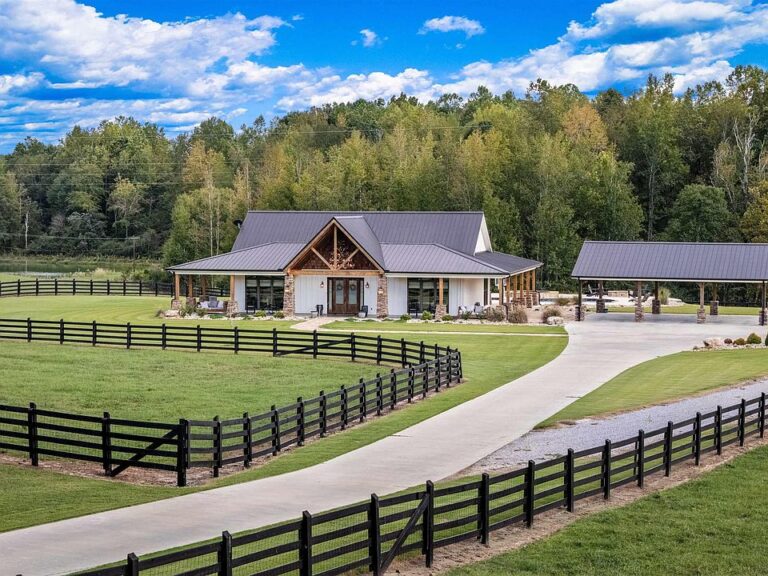 Check out the fireplace!! Custom 2022 build on 250 hunting acres in Alabama. $2,750,000.