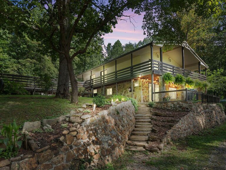 Beautiful granite and wrap-around porch! C. 1982 in Tennessee. $535,000.