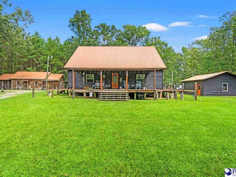 Check out that stocked pond!! 120 private acres with two residences in SC. $799,000.