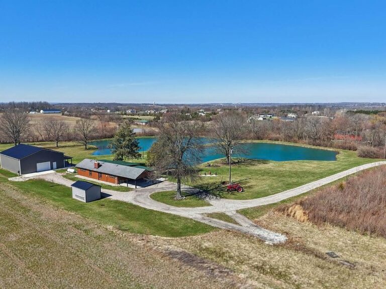 Check out the pond!! Over 6 stunning acres in Ohio. $649,000.