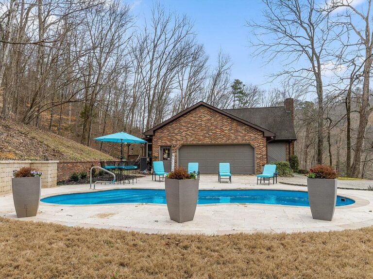 Breathtaking mountain views! Custom pool and over 2 acres in Tennessee. $785,000.