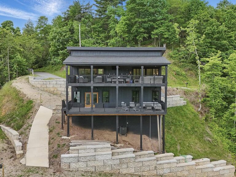 Pretty views and pretty floors! C. 2024 new construction in Butler, TN. $1,200,000.