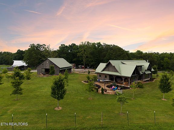 Beautiful woodwork! Incredible 6-stall barn! C. 2016 in Crossville. $5,600,000.