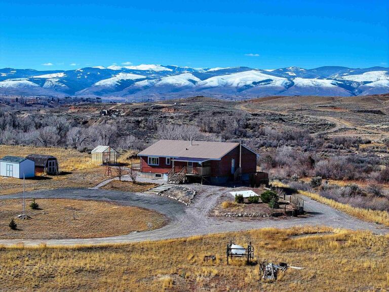 Check out the river! Private fishing on 30 acres in Wyoming. $725,000.