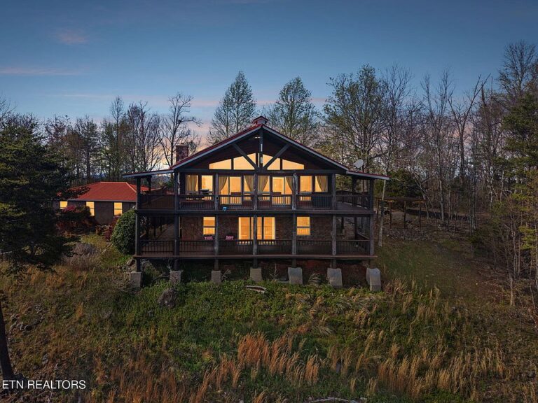 Check out those views!! 180-degree mountain vistas in Tennessee. $900,000.
