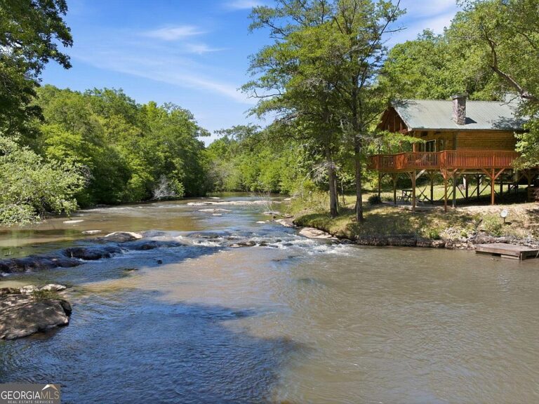 Pretty river views! Over six acres in Georgia. $399,900.
