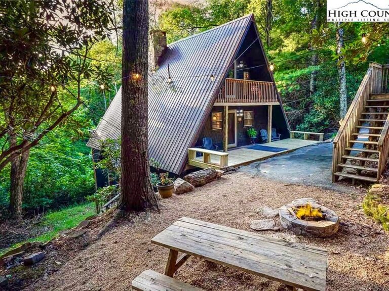 Check out the ceilings!! Iconic A-Frame in North Carolina. $495,000.