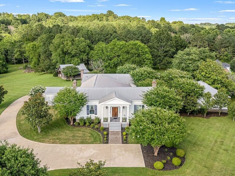 Check out the courtyard!! C. 1831 Greek Revival on over 4 acres in Tennessee. $950,000.