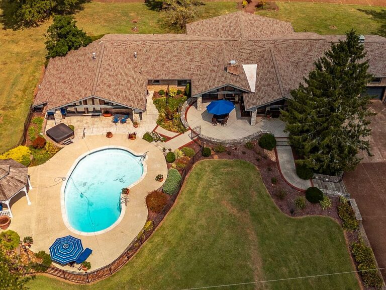 Check out that glass wall! 29-acre historic farm estate in Tennessee. $3,250,000.