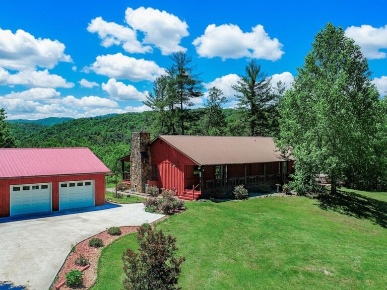 Check out the porches!! Over 6 acres in Tennessee. $430,600.
