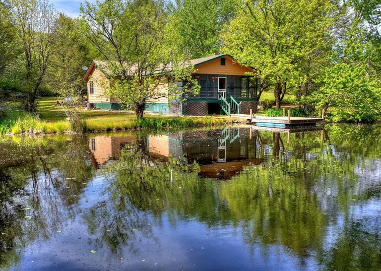 Waterfront goals! Private pond and creek on 3 acres in Georgia. $465,000.