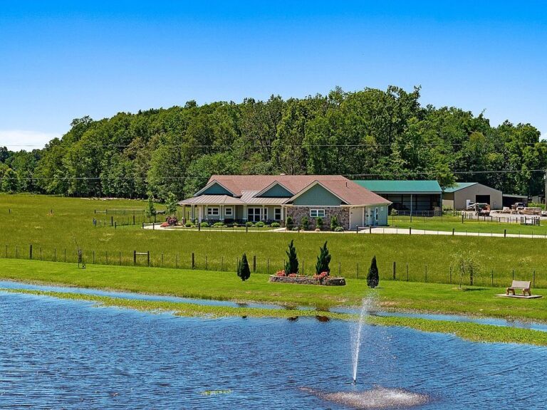 Check out the fireplaces! C. 2018 custom build on 20 acres in Tennessee. $1,199,000.