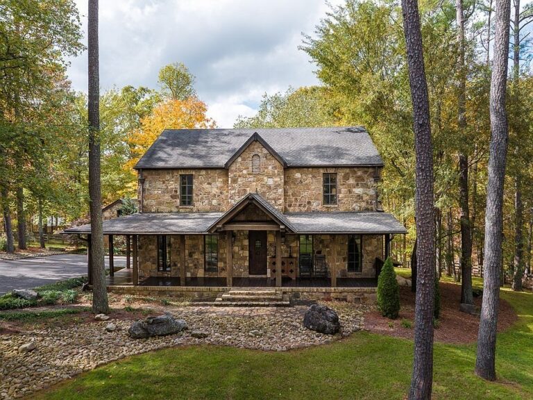 Stunning stone craftsmanship! Over 5 rolling acres in Tennessee. $3,499,900.