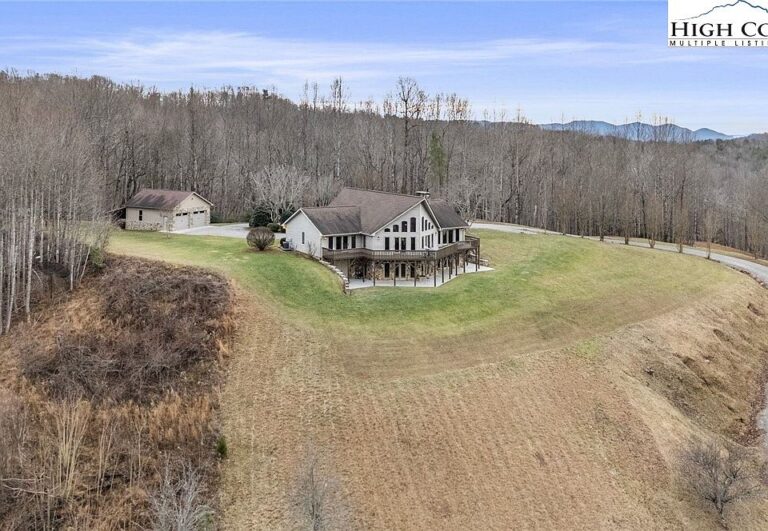 Sweeping views and 44 private acres! Massive estate near Kerr Scott Lake in NC. $1,395,500.