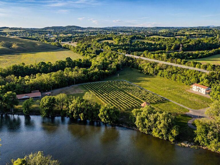 Private vineyard and river views! Nearly 16 acres in Tennessee. $2,499,000.