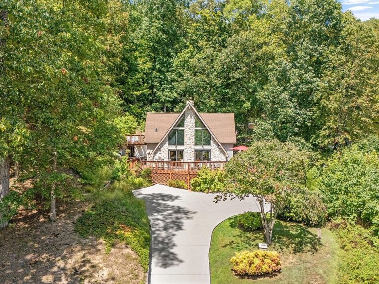 Check out the fireplace!! 5 riverfront acres in Tennessee. $1,275,000.