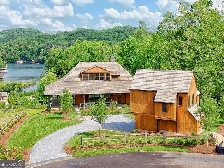 Check out the woodwork! Custom mountain modern estate on 1 acre in Georgia. $3,999,000.