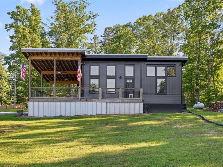 10-Acre Modern Rustic Tiny Home Homestead with Private Pond & Barn