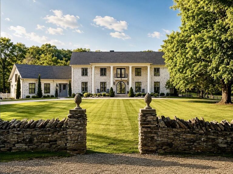 Fully Renovated Historic Colonial Estate with Barn, Pastures, and Pool House