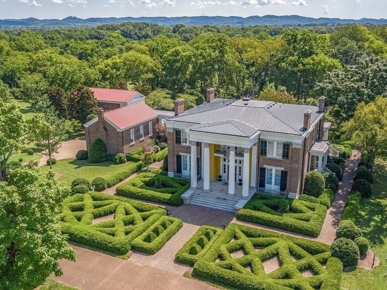 Beautiful woodwork! Great porch! C. 1858 on 22 acres in Tennessee. $10,000,000.
